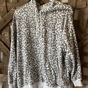 American Eagle Leopard Print Sweatshirt